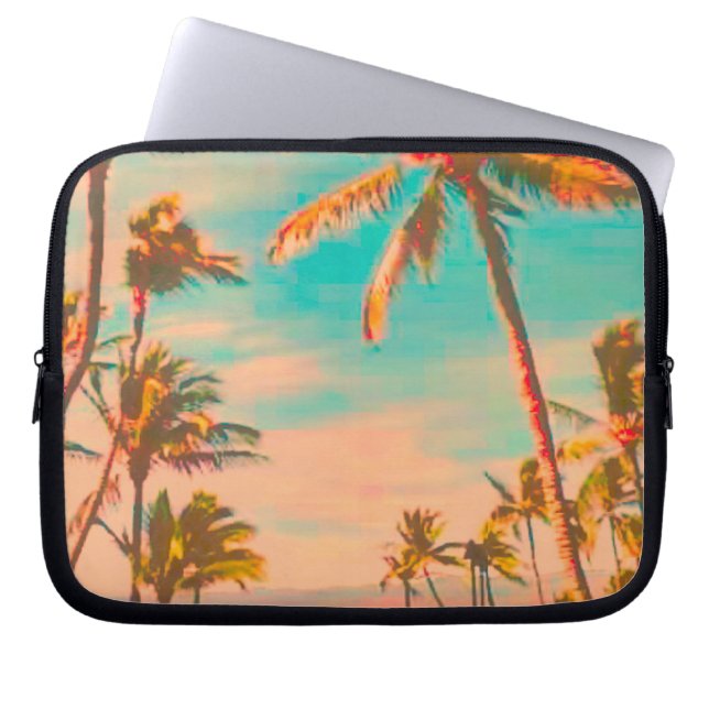 PixDezines vintage hawaiian beach Laptop Sleeve (Front)