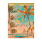 PixDezines Vintage Hawaiian Beach/teal