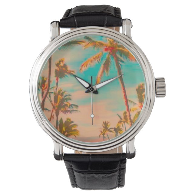 PixDezines vintage hawaiian beach Watch (Front)