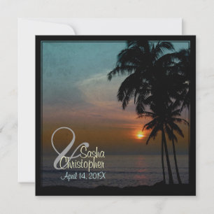 PixDezines vintage hula sunset/luau Invitation