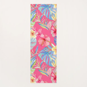 PixDezines Vintage Lush H2 Hawaii Floral Foliage Yoga Mat