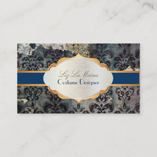 PixDezines vintage lys damask wallpaper/diy Business Card