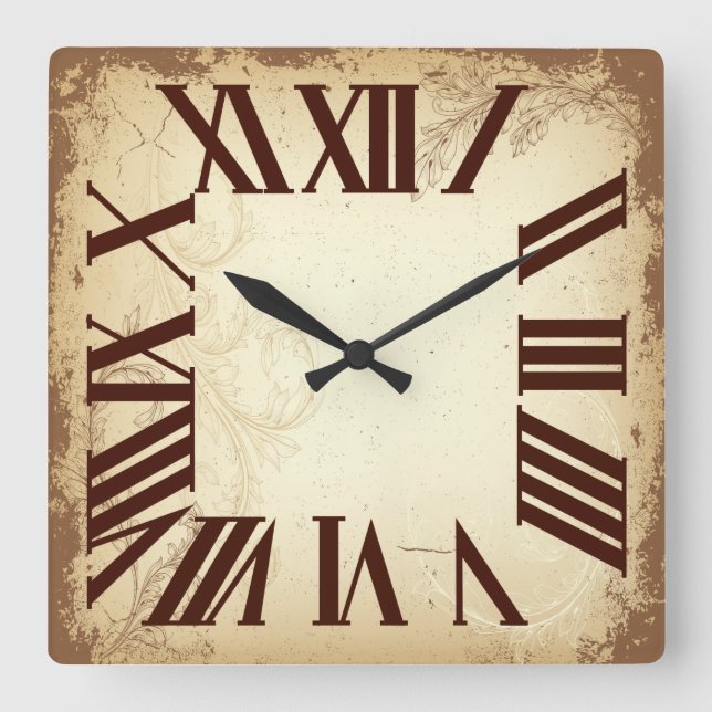 PixDezines Vintage Old English clock (Front)