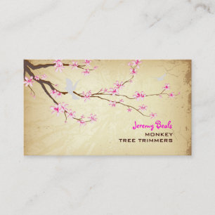 PixDezines vintage/pink cherry tree trimmers ♥♥♥ Business Card