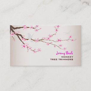 PixDezines vintage/pink sakura tree trimmers ♥♥♥ Business Card