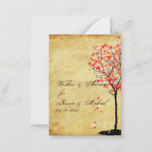PixDezines vintage red maple, Advice Cards