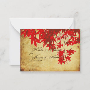 PixDezines Vintage Red Maple, Advice Cards