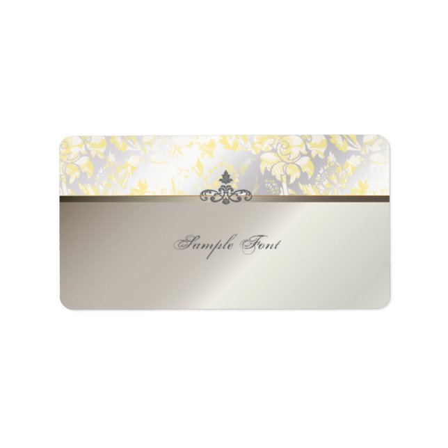 PixDezines vintage roses Label (Front)