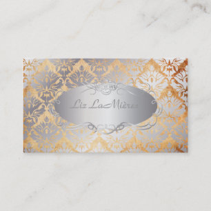 PixDezines vintage sabine damask Business Card