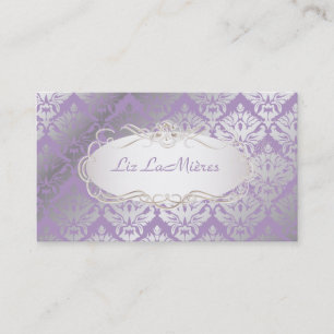 PixDezines vintage sabine damask Business Card