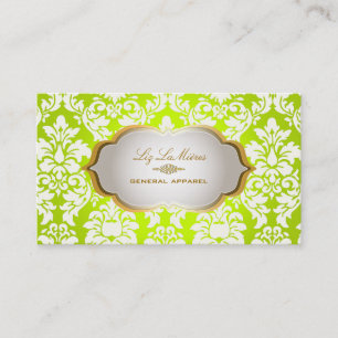 PixDezines vintage versailles damask Business Card