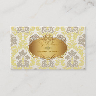 PixDezines vintage versailles damask Business Card