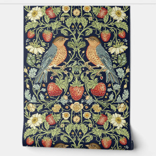 PixDezines Vintage William Morris Strawberry Thief Wallpaper