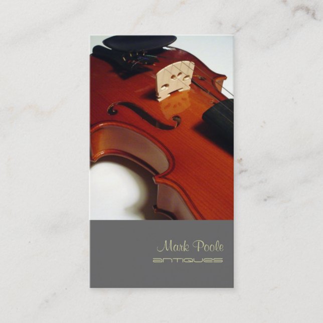 PixDezines Violin/diy colour/business cards (Front)