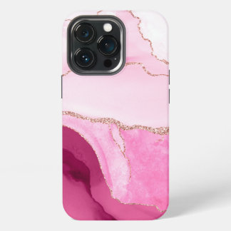 PixDezines WATERCOLOR AGATE, PINK QUARTZ Case-Mate iPhone 13 Pro Case