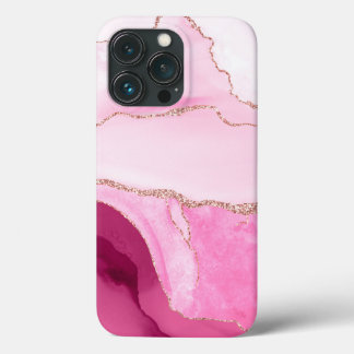 PixDezines WATERCOLOR AGATE, PINK QUARTZ Case-Mate iPhone 13 Pro Case