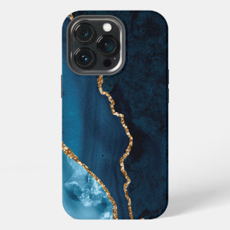 PixDezines WATERCOLOR AGATE TEAL BLUE iPhone 13 Pro Case