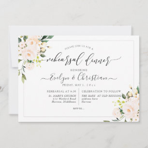 PixDezines Watercolor Blush Roses Invitation