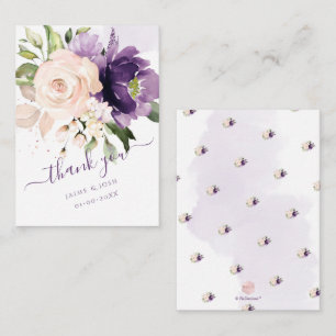 PixDezines Watercolor Flowers Blush Pink Merlot Card