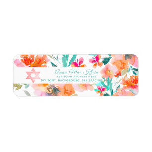 PixDezines Watercolor Flowers, Tangerine Ora Roses