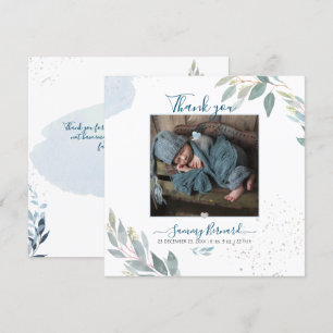 PixDezines Watercolor Greenery Thank You Invitation