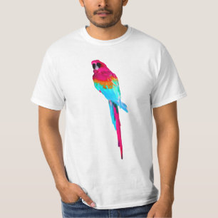 PixDezines watercolor macaw/pink T-Shirt