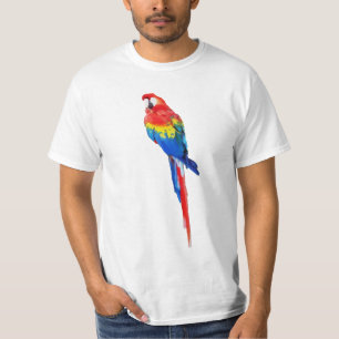 PixDezines watercolor macaw/red T-Shirt