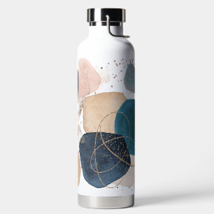 PixDezines Watercolor Modern Abstract Arrangement Water Bottle