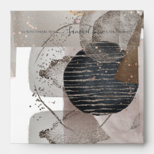 PixDezines Watercolor Modern Abstract Shapes Envel Envelope