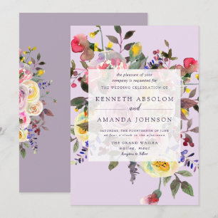 PixDezines Watercolor Patel Roses Invitation