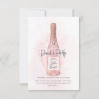 PixDezines Watercolor Pink Champagne Brunch Bubbly