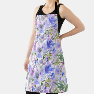 PixDezines Watercolor Summer Floral  Apron