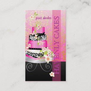 PixDezines wedding cake/Bakery/diy colour Business Card