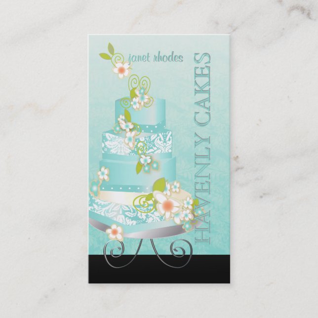 PixDezines wedding cake/Bakery/pâtisserie Business Card (Front)