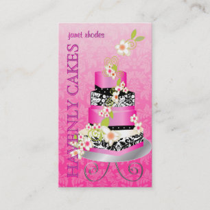 PixDezines wedding cake/Bakery/pâtisserie Business Card