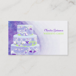 PixDezines wedding cakes/watercolor affects Business Card