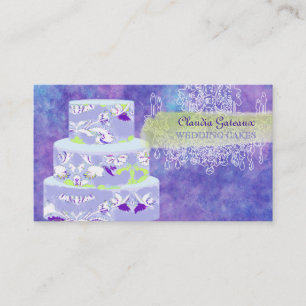 PixDezines wedding cakes/watercolor affects Business Card