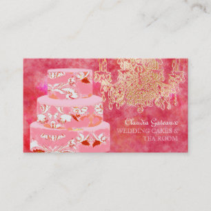 PixDezines wedding cakes/watercolor affects Business Card