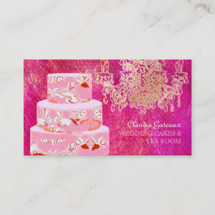 PixDezines wedding cakes/watercolor affects Business Card