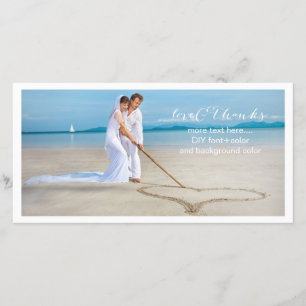PixDezines wedding photo thank you/DIY background You Card