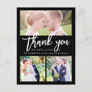 PixDezines Wedding Thank You/Modern Script Postcard