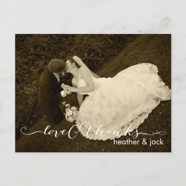 PixDezines Wedding Thank You Postcard (Front)