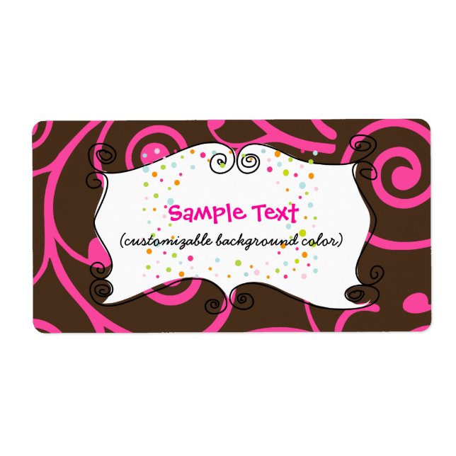 PixDezines Whimsy, pink chocolate, cupcakes (Front)