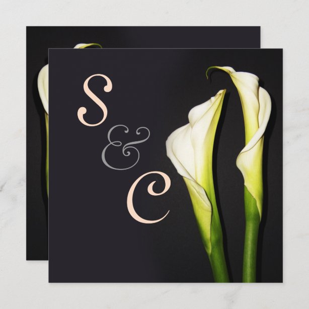 Calla Lily Wedding Invitations | Zazzle.co.uk