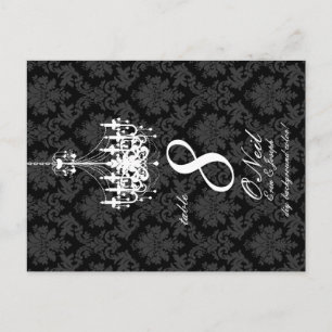 PixDezines White Chandelier+DIY background colour Postcard