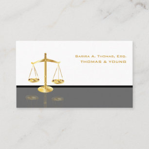PixDezines WHITE+GREY ATTORNEYS/DIY COLORS Business Card