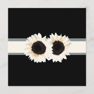 PixDezines white sunflower/diy background+event! Invitation