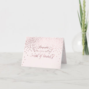PixDezines Will You Be My Maid of Honour Invitation