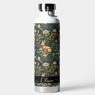PixDezines William Morris Woodland Water Bottle