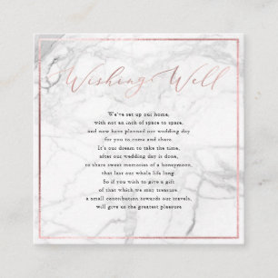 PixDezines Wishing Well, Calligraphy Faux Gold Enclosure Card